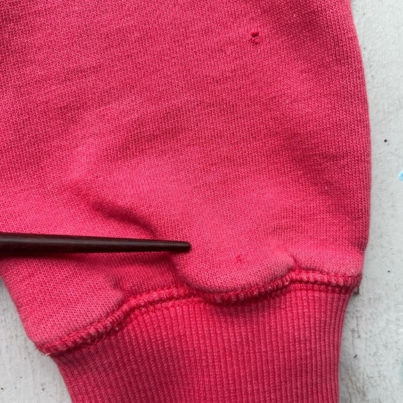 Women's Billabong x Wrangler Hoodie Red Solid Spell-Out M Surf Beach Outdoor - Picture 6 of 13